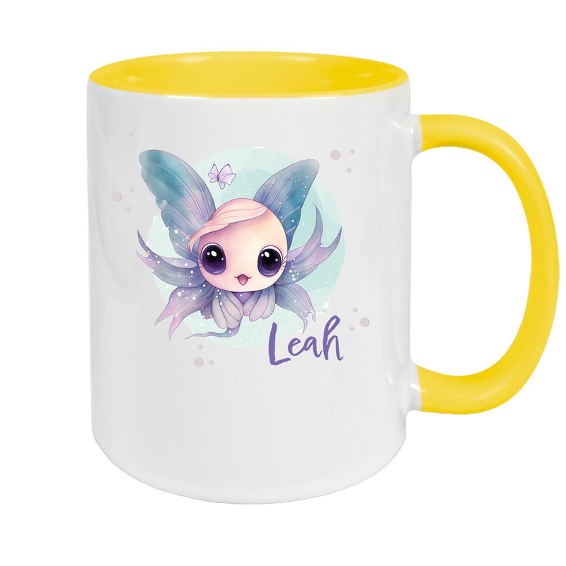 Tasse Wunschname Meerestiere-Fisch 1 Keramik Kinderbecher versch. Farben