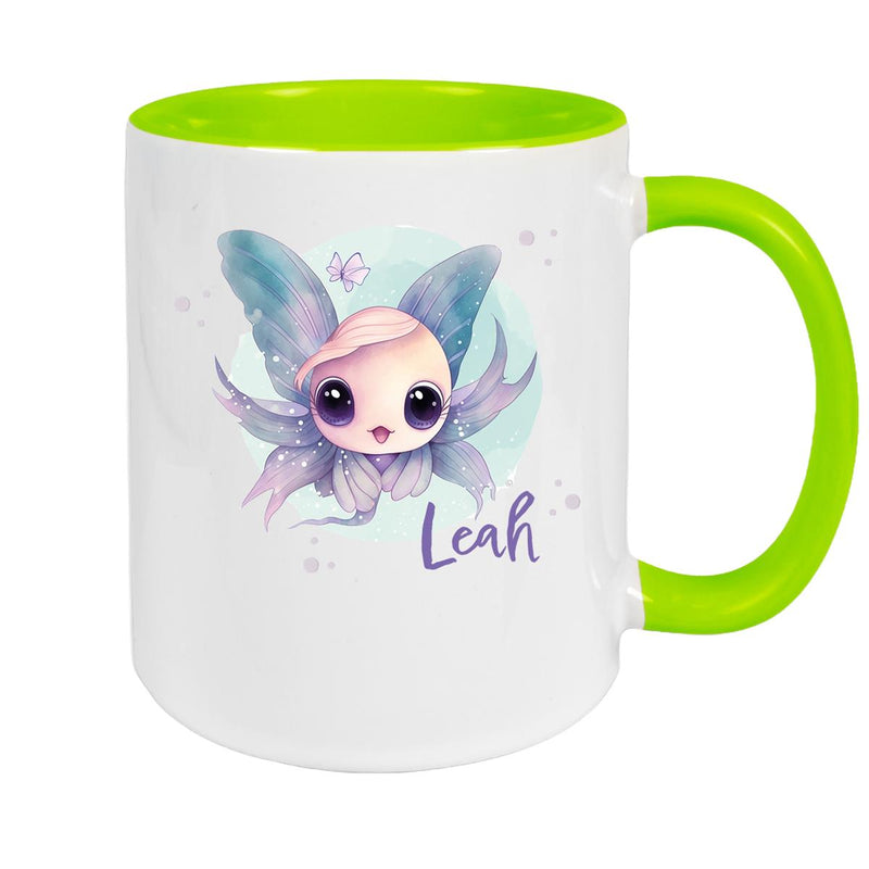 Tasse Wunschname Meerestiere-Fisch 1 Keramik Kinderbecher versch. Farben