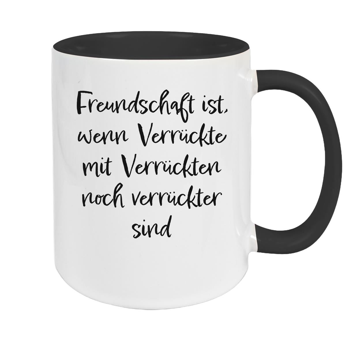 Tasse Freundschaft Liebe Sprüche 1 Keramik versch. Farben