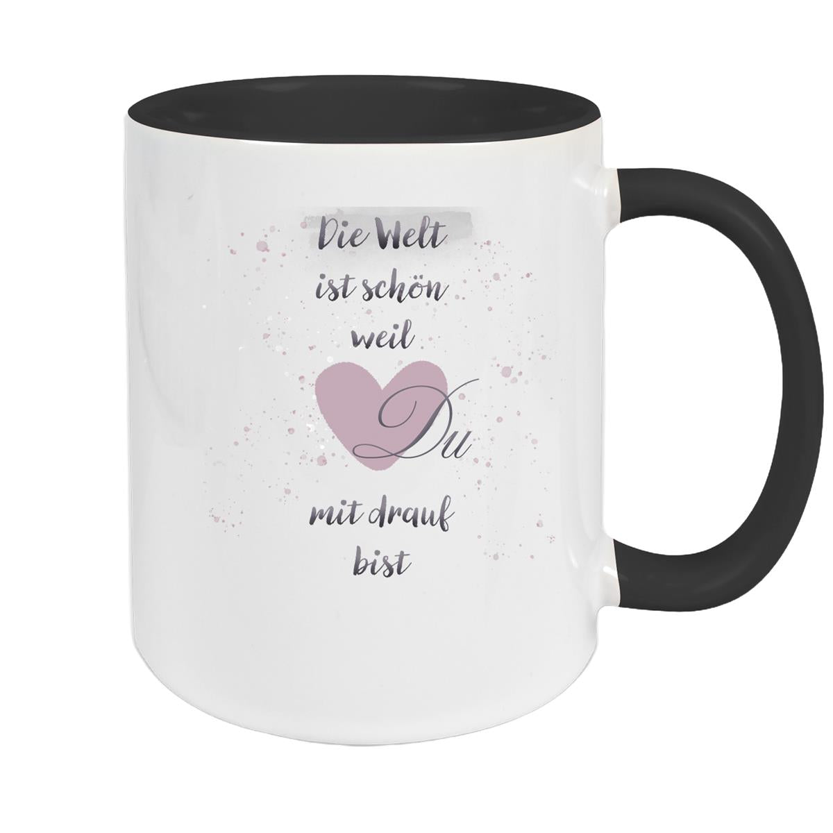 Tasse Freundschaft Liebe Sprüche 2 Keramik versch. Farben