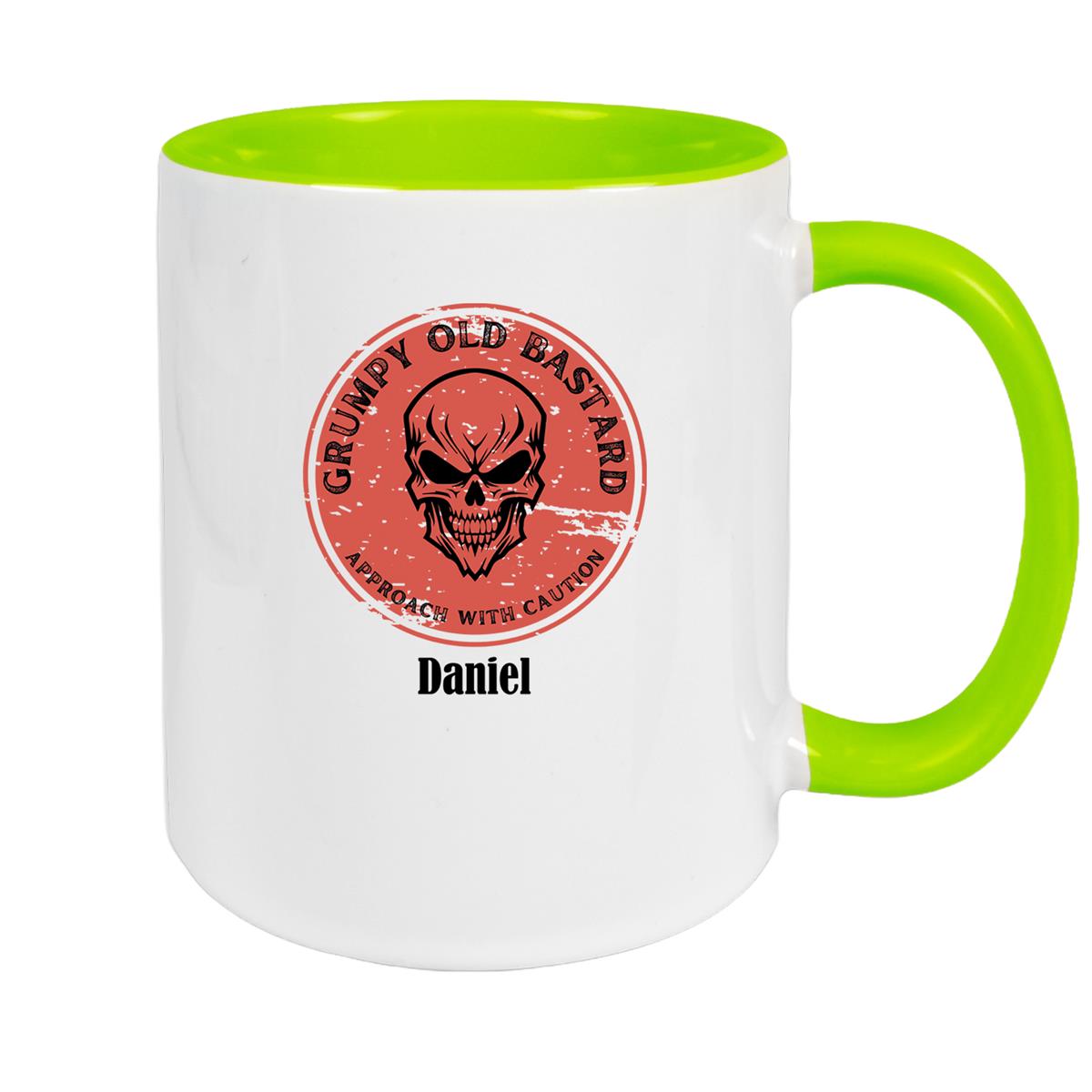 Tasse Wunschname Grumpy Old Bastard Keramik versch. Farben