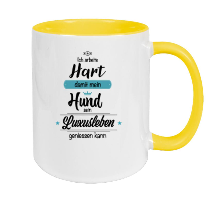 Tasse Spruch-Hund 1 Keramik versch. Farben