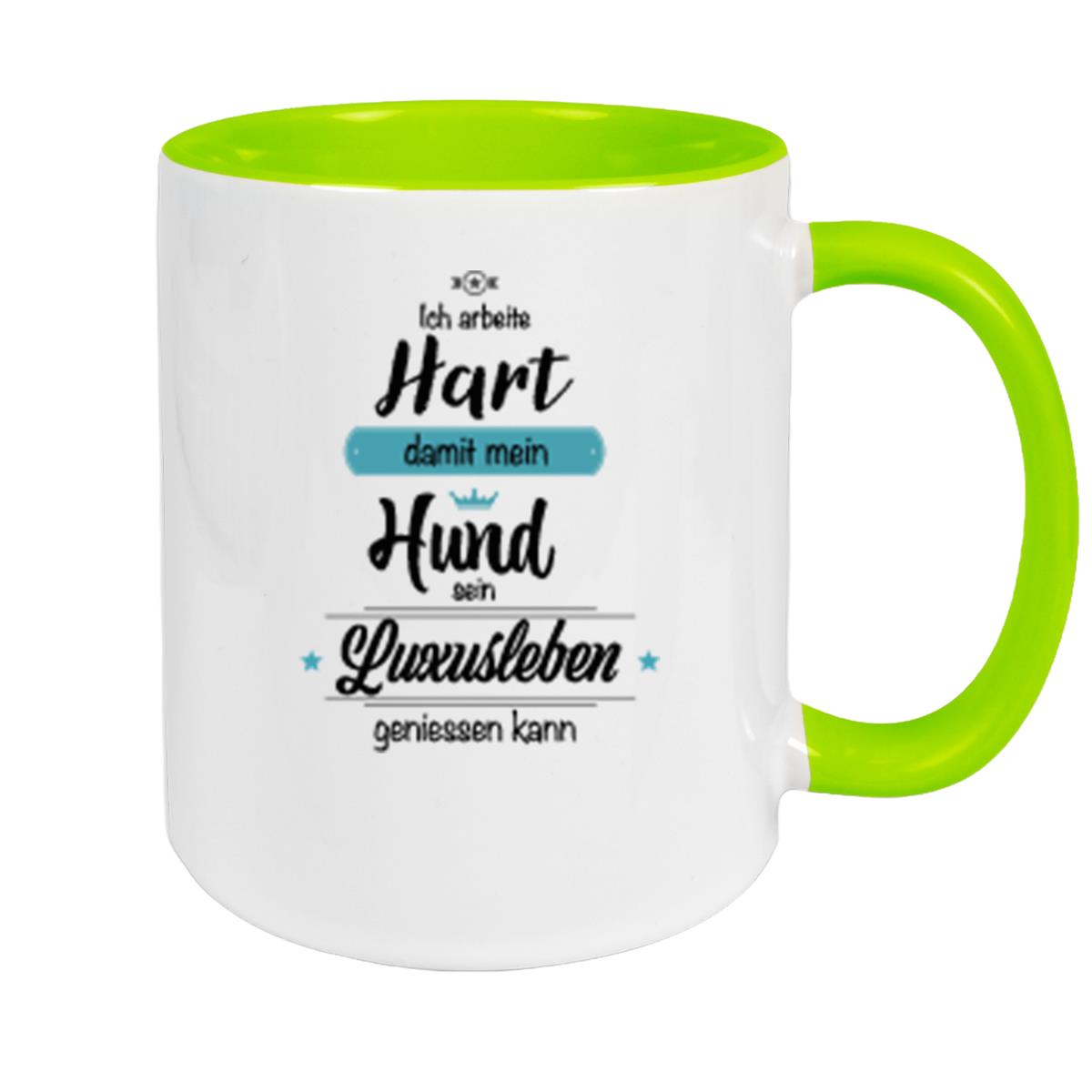 Tasse Spruch-Hund 1 Keramik versch. Farben