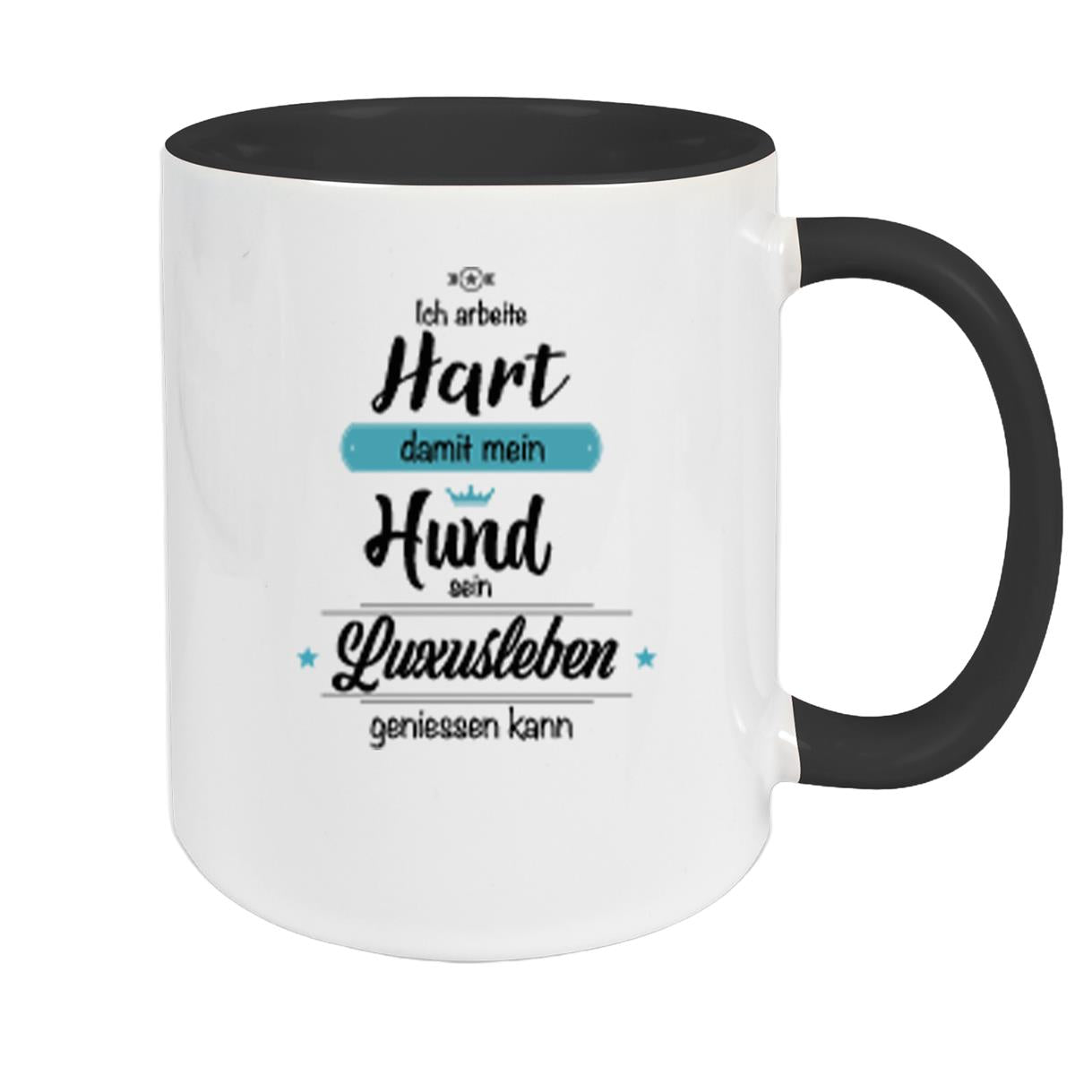 Tasse Spruch-Hund 1 Keramik versch. Farben