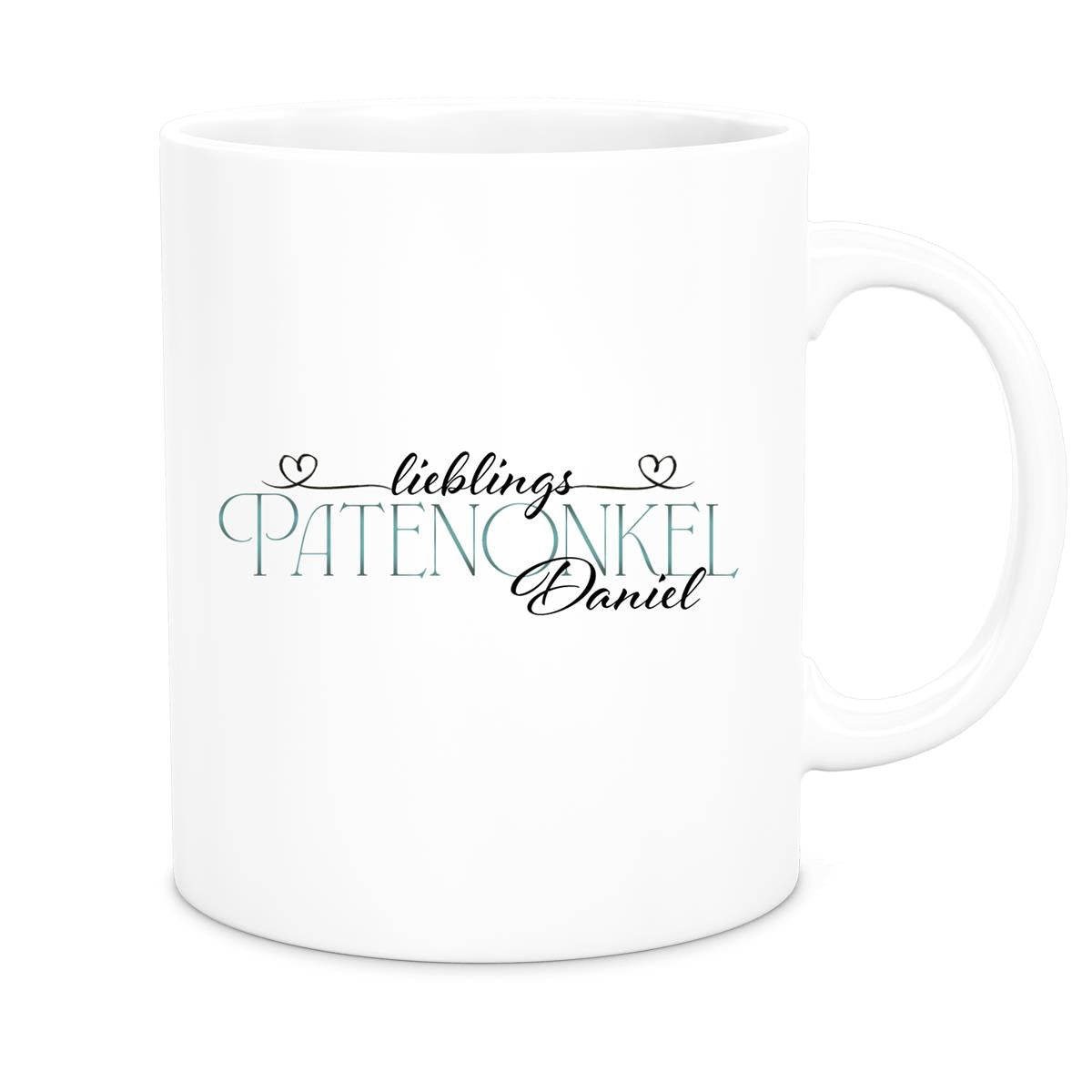 Tasse Wunschname Lieblings-Patenonkel 1 personalisiert Keramik Becher versch. Farben