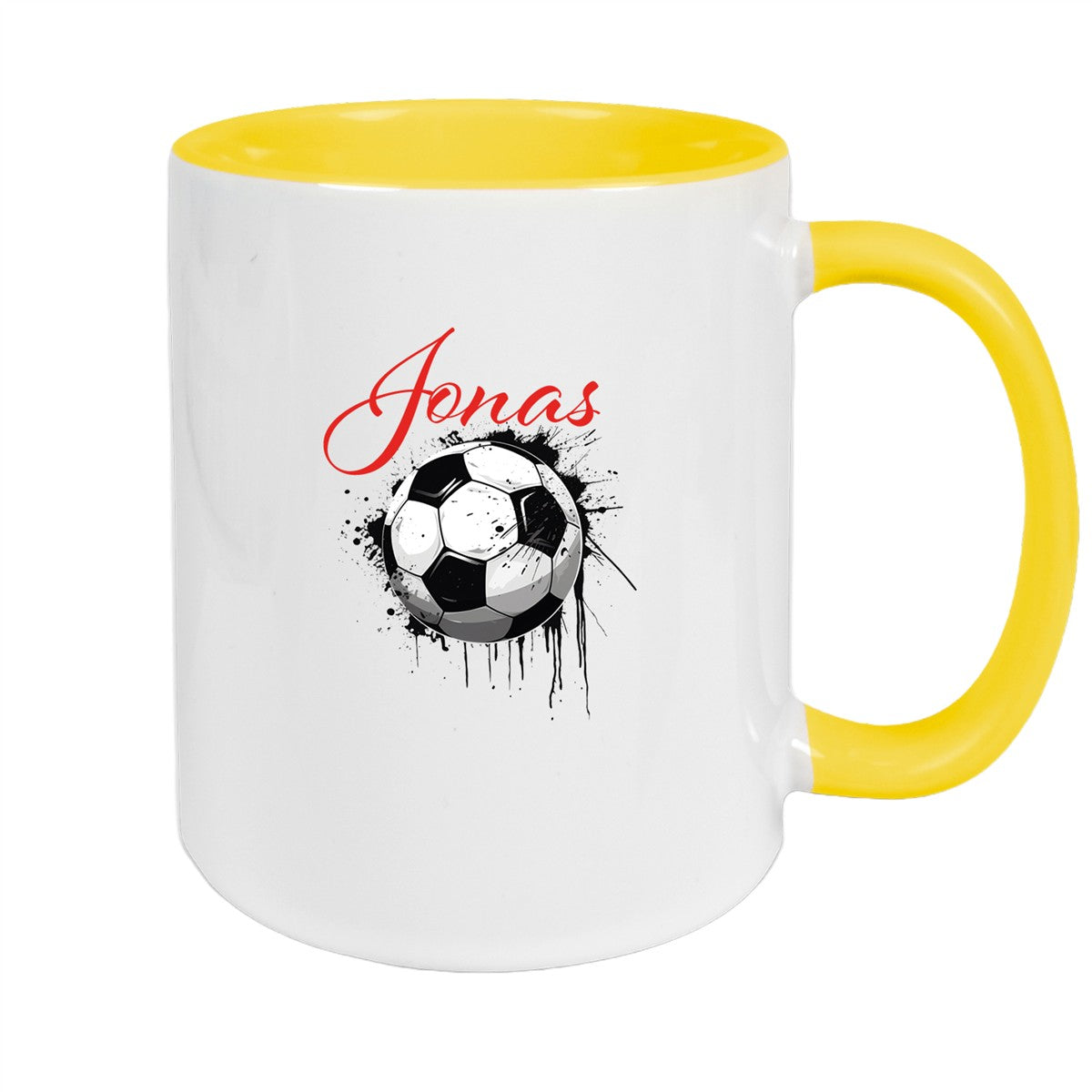 Tasse Wunschname Fußball 19 Personalisiert Keramik Kinderbecher versch. Farben