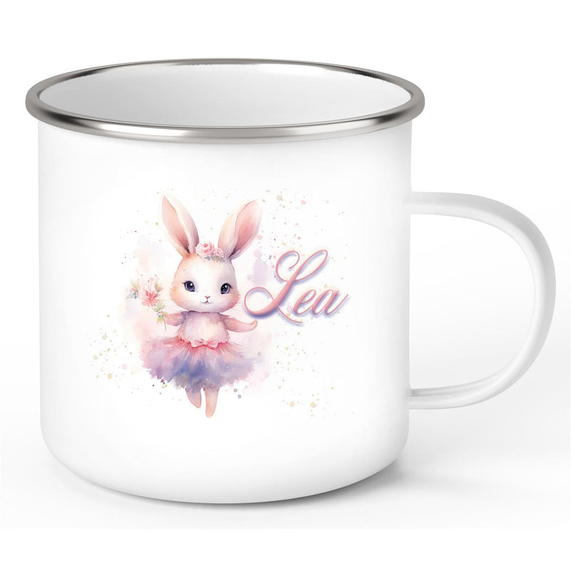 Ballerina Mug 4 Custom Name Enamel Children's Mug Personalized