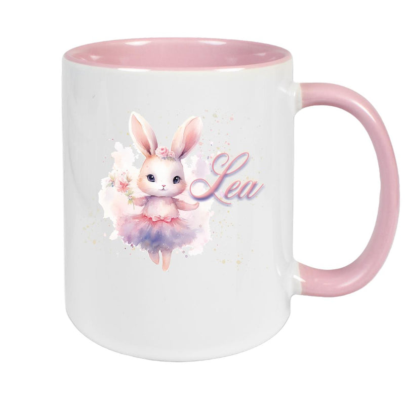 Ballerina Mug with Name, Ceramic Children's Mug, Personalized, Various Colors