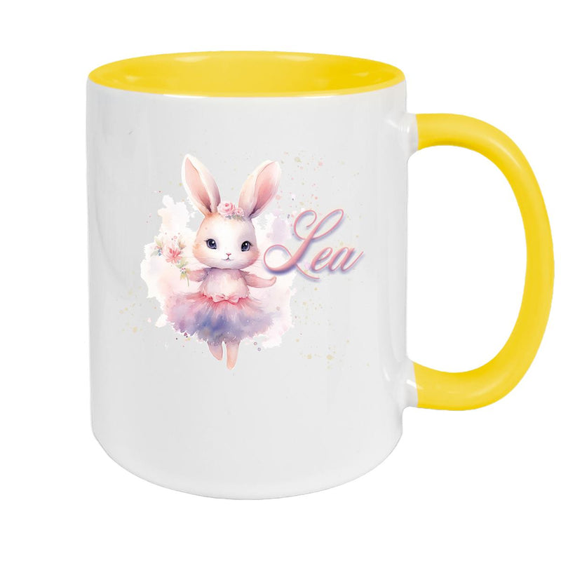 Ballerina Mug with Name, Ceramic Children's Mug, Personalized, Various Colors