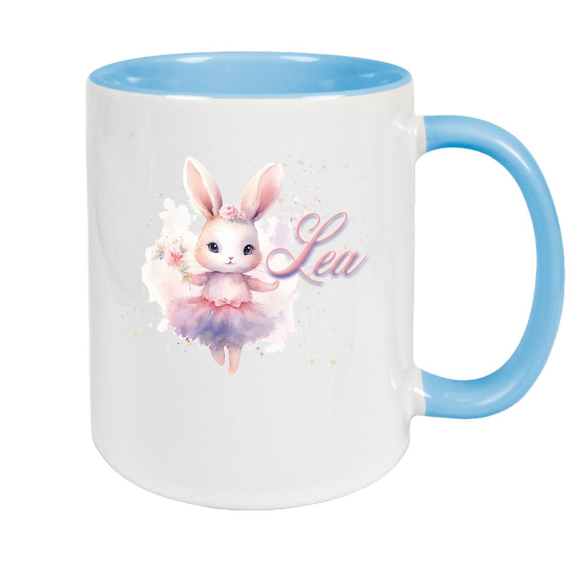 Ballerina Mug with Name, Ceramic Children's Mug, Personalized, Various Colors