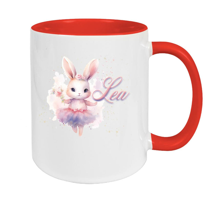 Ballerina Mug with Name, Ceramic Children's Mug, Personalized, Various Colors