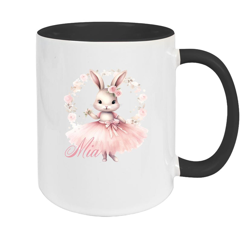 Ballerina Mug 5 Custom Name Ceramic Kids Mug personalized various colors