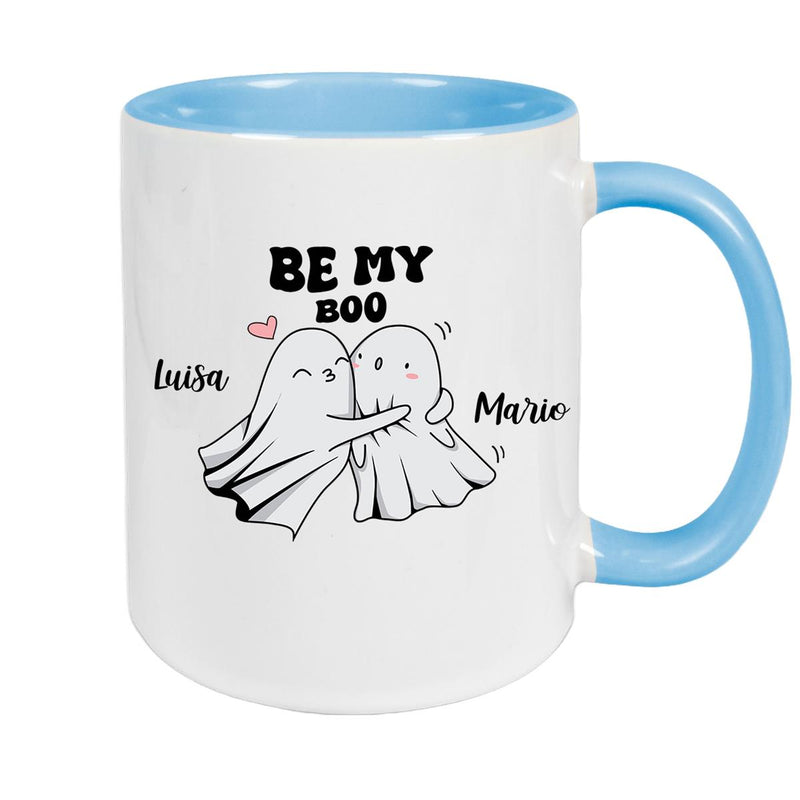 Tasse Liebe - BE MY BOO Valentinstag Wunschnamen Keramik personalisiert versch. Farben