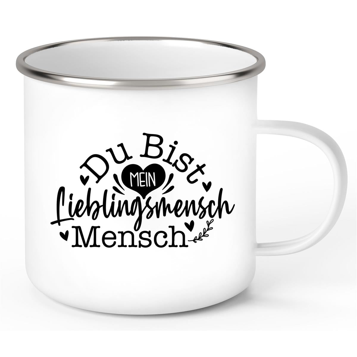 Tasse Spruch Valentinstag 14 Wunschnamen Emaille personalisiert