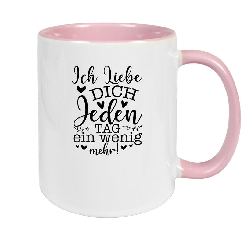 Tasse Spruch Valentinstag 17 Keramik versch. Farben