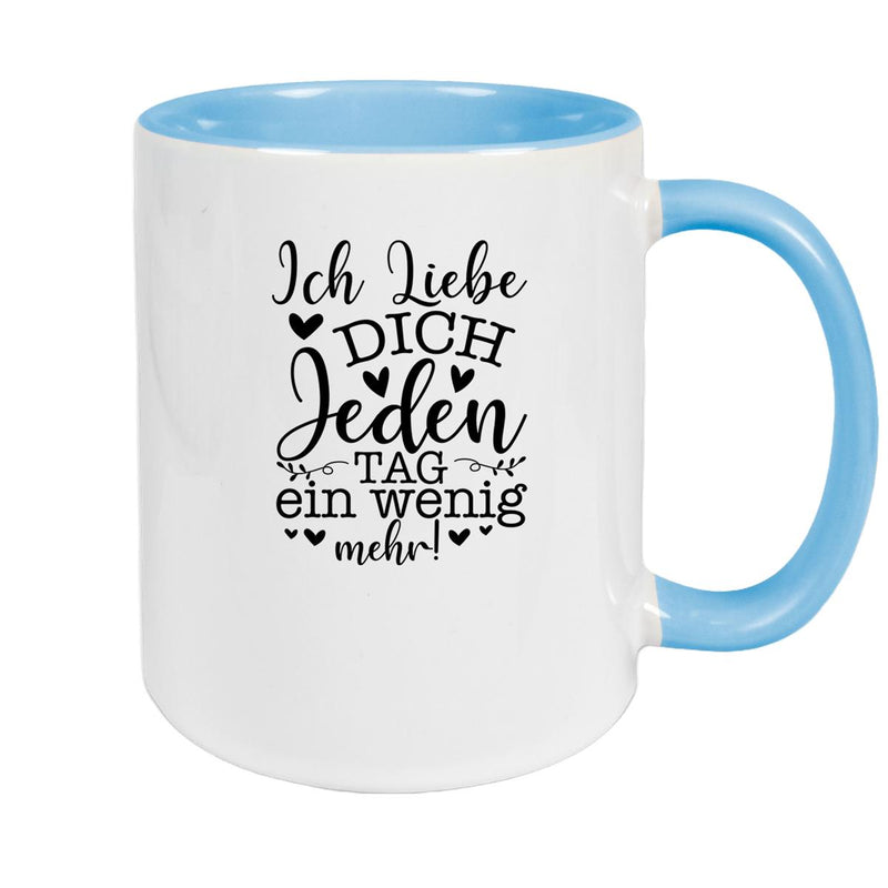 Tasse Spruch Valentinstag 17 Keramik versch. Farben
