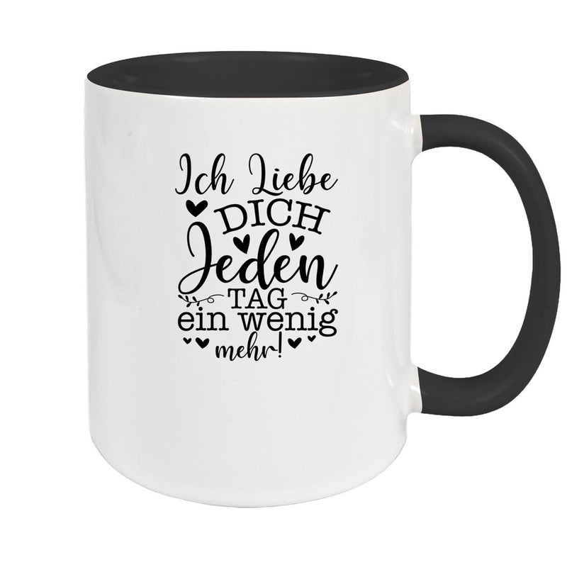 Tasse Spruch Valentinstag 17 Keramik versch. Farben