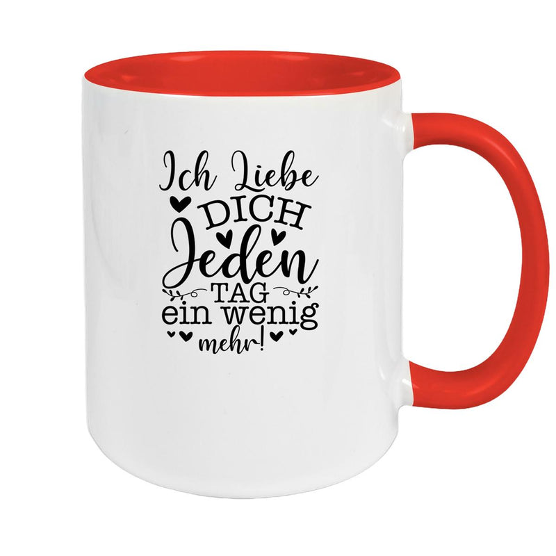 Tasse Spruch Valentinstag 17 Keramik versch. Farben