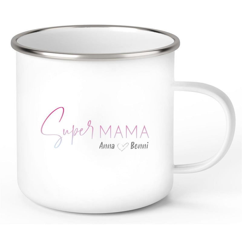 Tasse Muttertag 4 Wunschnamen Emaille Personalisiert