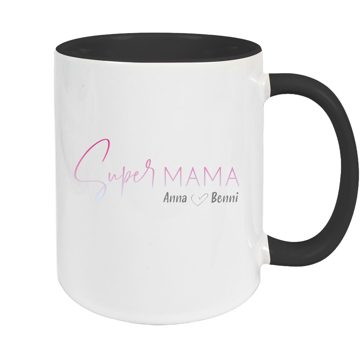Tasse Muttertag 4 Wunschnamen Keramik Personalisiert versch. Farben