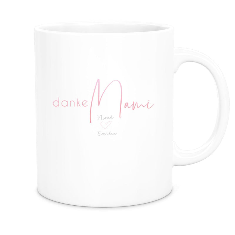 Tasse Muttertag 5 Wunschnamen Keramik Personalisiert versch. Farben