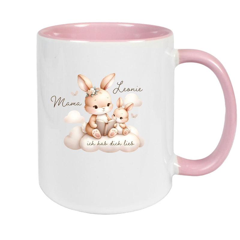 Tasse Muttertag 6 Wunschnamen Keramik Personalisiert versch. Farben