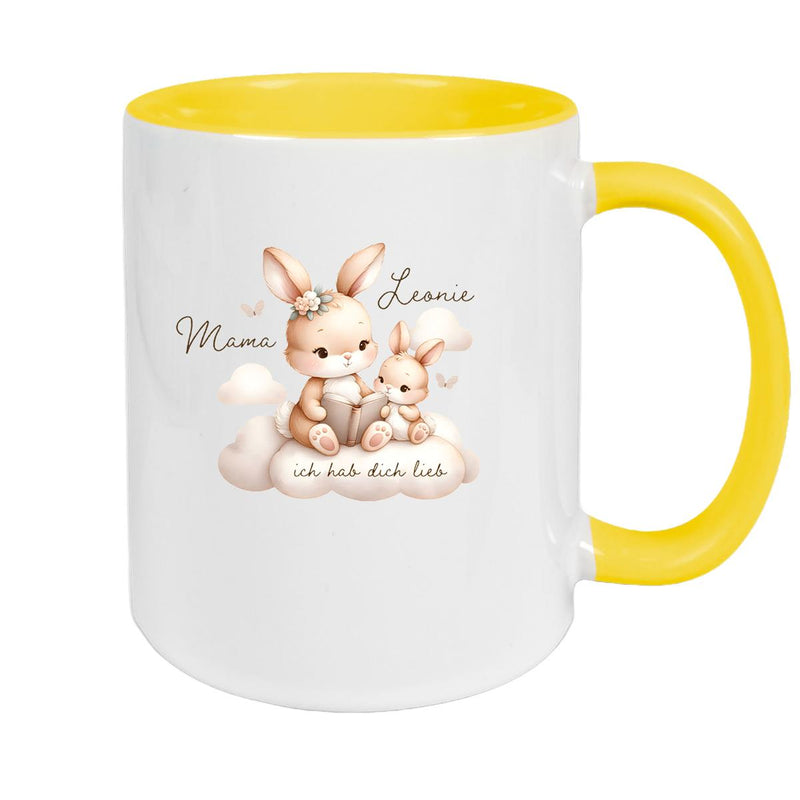 Tasse Muttertag 6 Wunschnamen Keramik Personalisiert versch. Farben