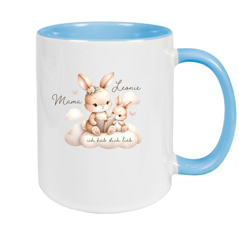 Tasse Muttertag 6 Wunschnamen Keramik Personalisiert versch. Farben