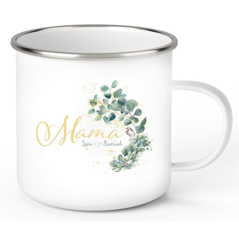 Tasse Muttertag 8 Wunschnamen Emaille Personalisiert