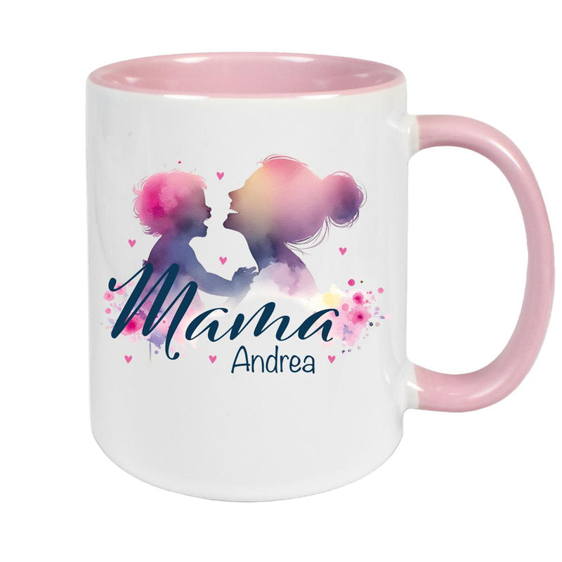 Tasse Muttertag 11 Wunschnamen Keramik Personalisiert versch. Farben