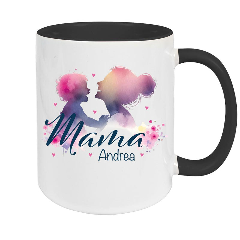 Tasse Muttertag 11 Wunschnamen Keramik Personalisiert versch. Farben
