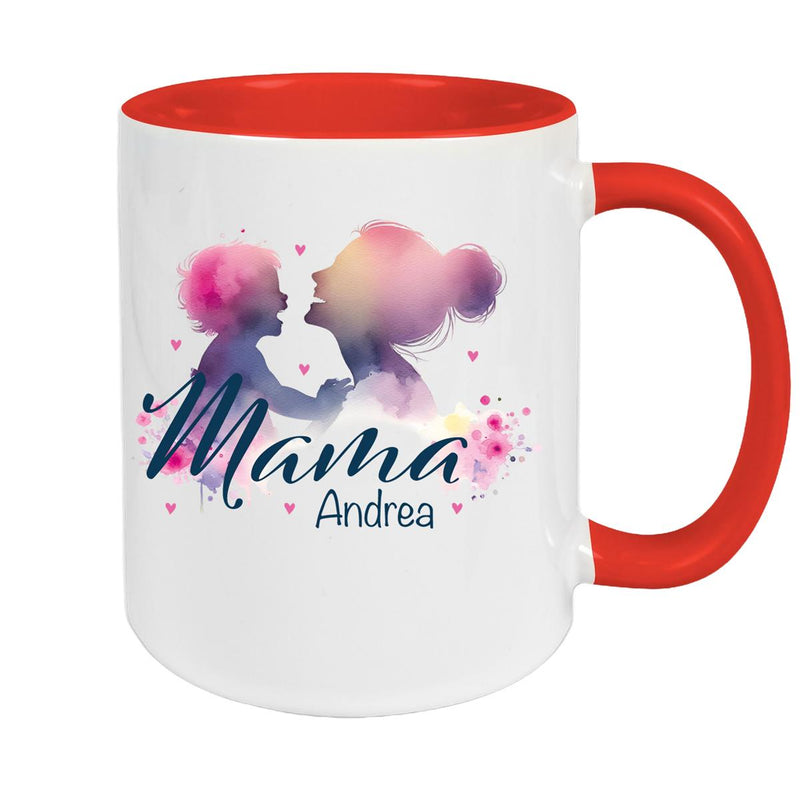 Tasse Muttertag 11 Wunschnamen Keramik Personalisiert versch. Farben