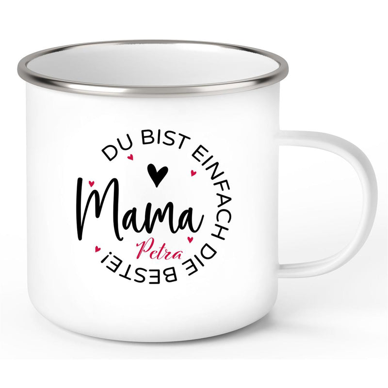 Tasse Muttertag 13 Wunschnamen Emaille Personalisiert