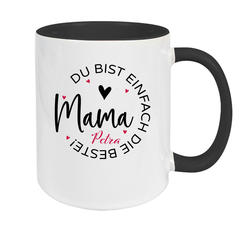 Tasse Muttertag 13 Wunschnamen Keramik Personalisiert versch. Farben
