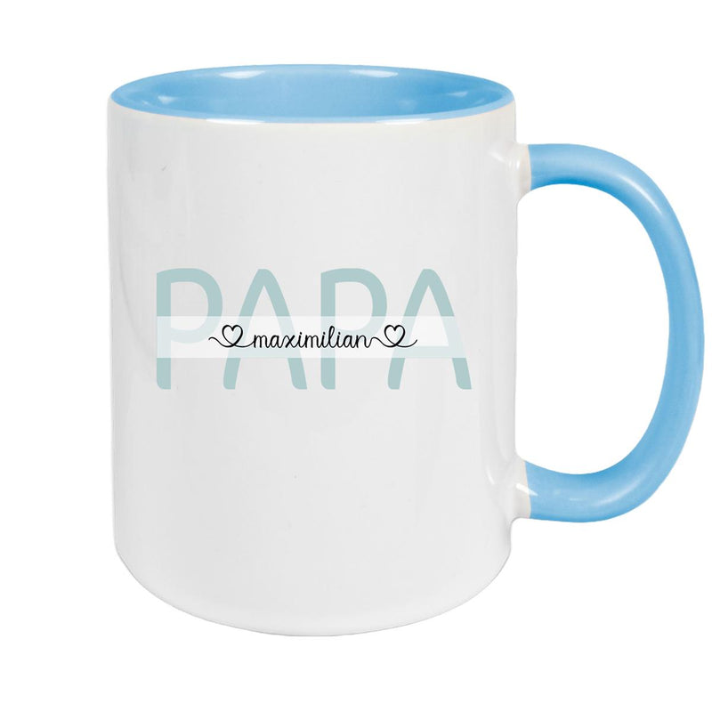 Tasse Vatertag 1 Wunschnamen Keramik Personalisiert versch. Farben