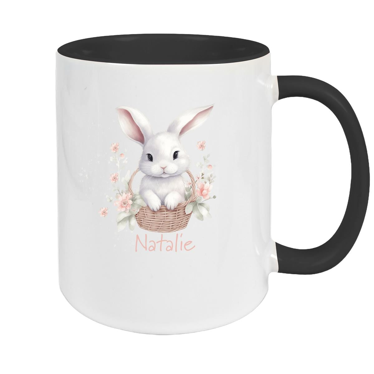 Tasse Hase 1 Wunschnamen Keramik personalisiert versch. Farben