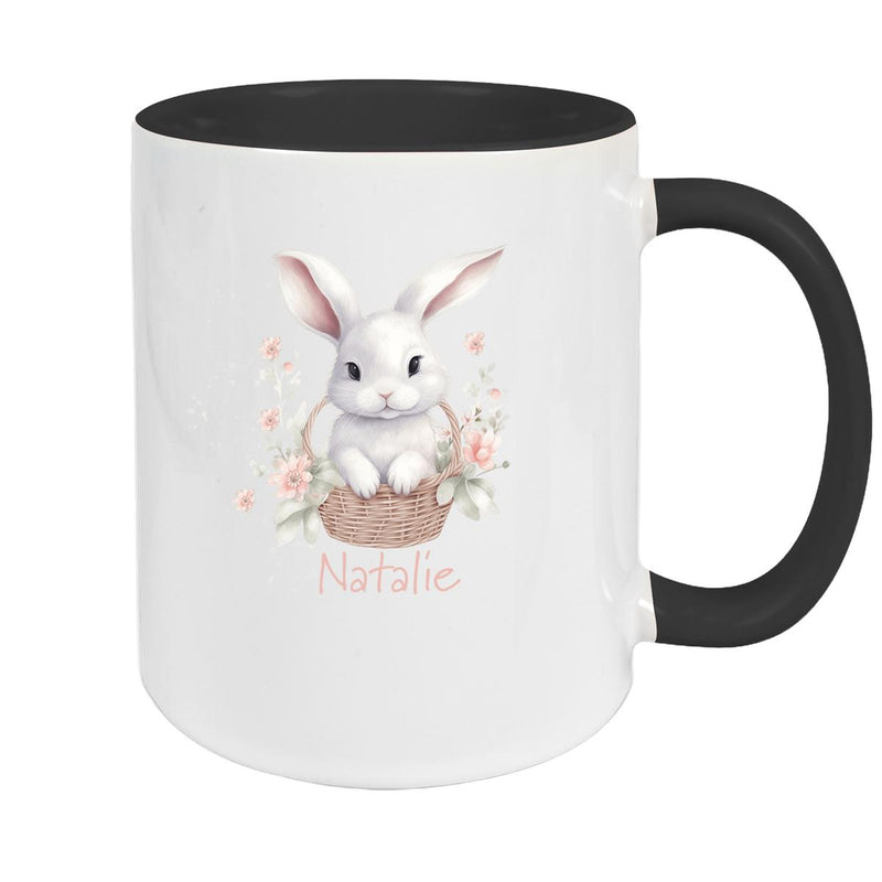 Tasse Hase 1 Wunschnamen Keramik personalisiert versch. Farben