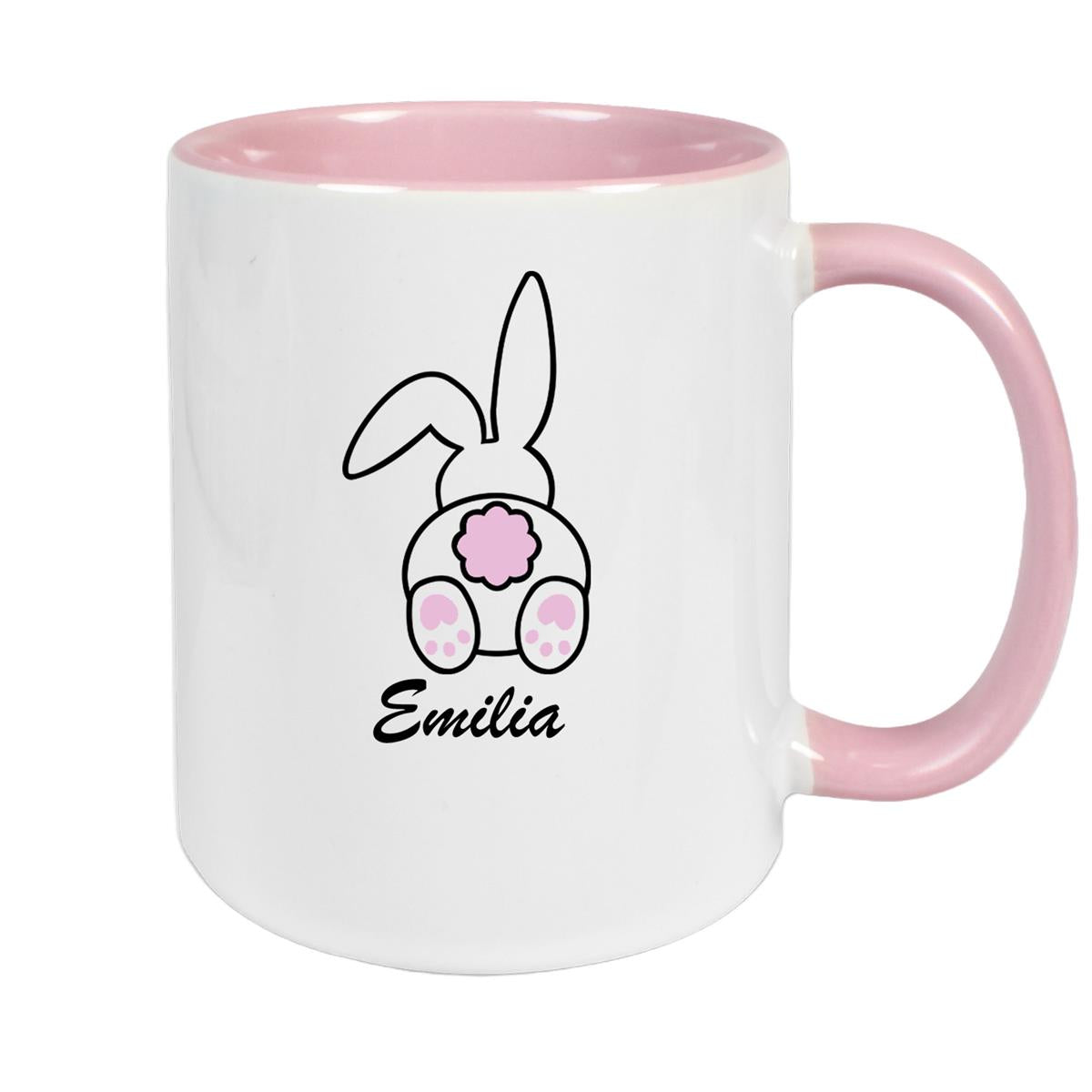 Tasse Ostern - Hase 3 Wunschnamen Keramik personalisiert versch. Farben