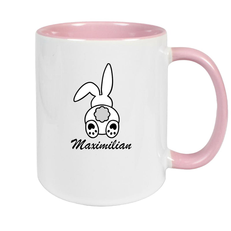 Tasse Ostern - Hase 4 Wunschnamen Keramik personalisiert versch. Farben