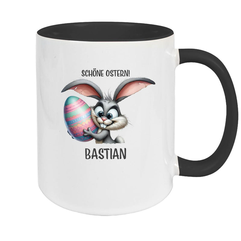 Tasse Ostern - Hase 5 Wunschnamen Keramik personalisiert versch. Farben