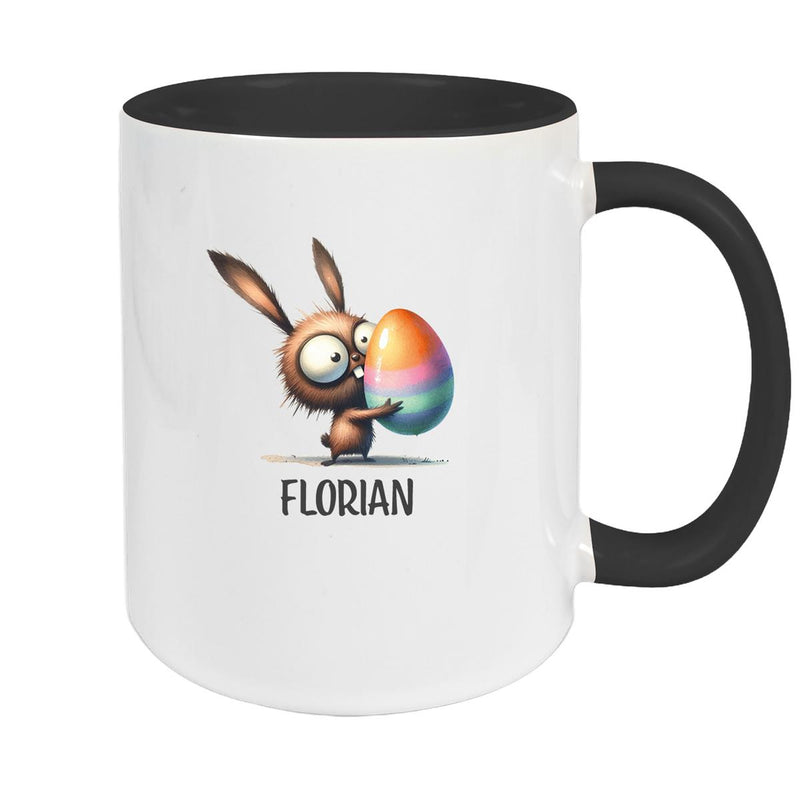 Tasse Ostern - Hase 6 Wunschnamen Keramik personalisiert versch. Farben
