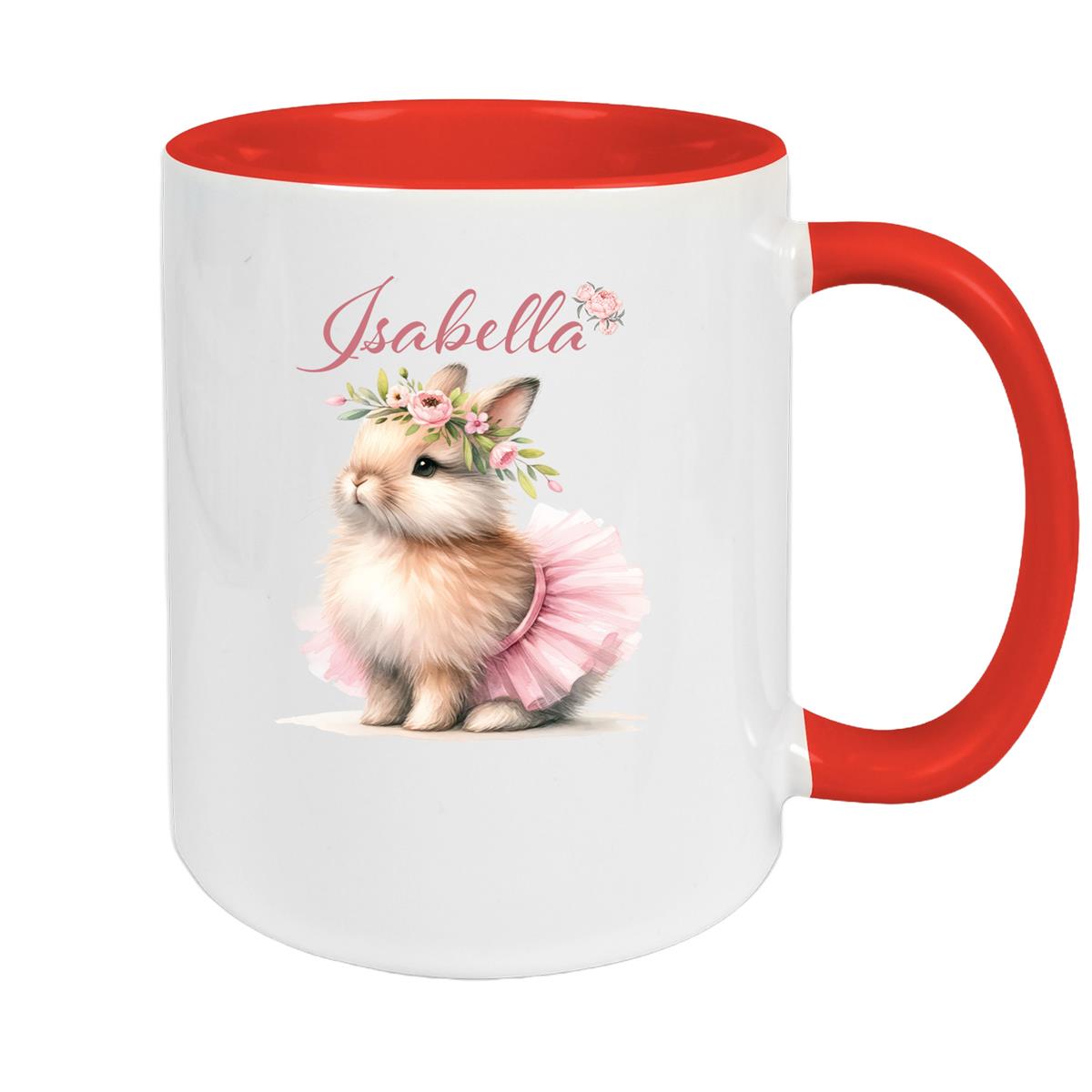 Tasse Ostern - Hase 9 Wunschnamen Keramik personalisiert versch. Farben