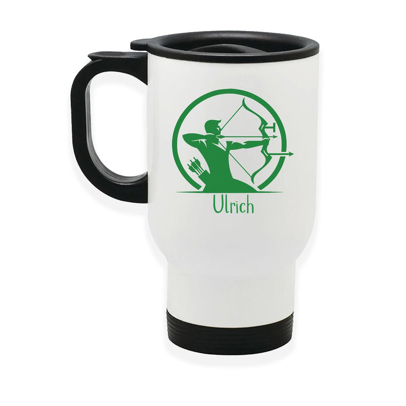 Stainless Steel Thermal Mug with Lid Archer 1 White
