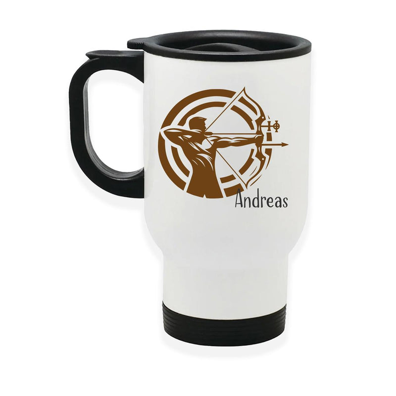 Stainless Steel Thermal Mug with Lid Archer 2 White
