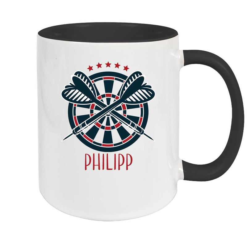 Dart Mug 1 Desired Name Ceramic Children's Mug Personalized various colors