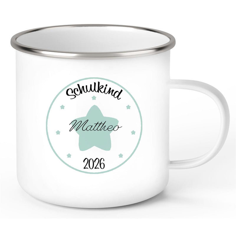 Schoolchild Mug 01 Custom Name Enamel Kids' Mug Personalized