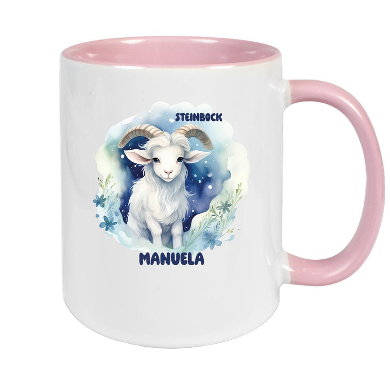 Mug Zodiac Sign Children Capricorn 1 Custom Name Ceramic Children's Mug personalized various colors