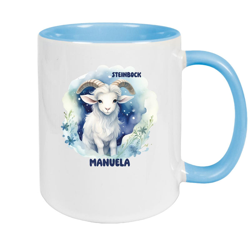 Mug Zodiac Sign Children Capricorn 1 Custom Name Ceramic Children's Mug personalized various colors