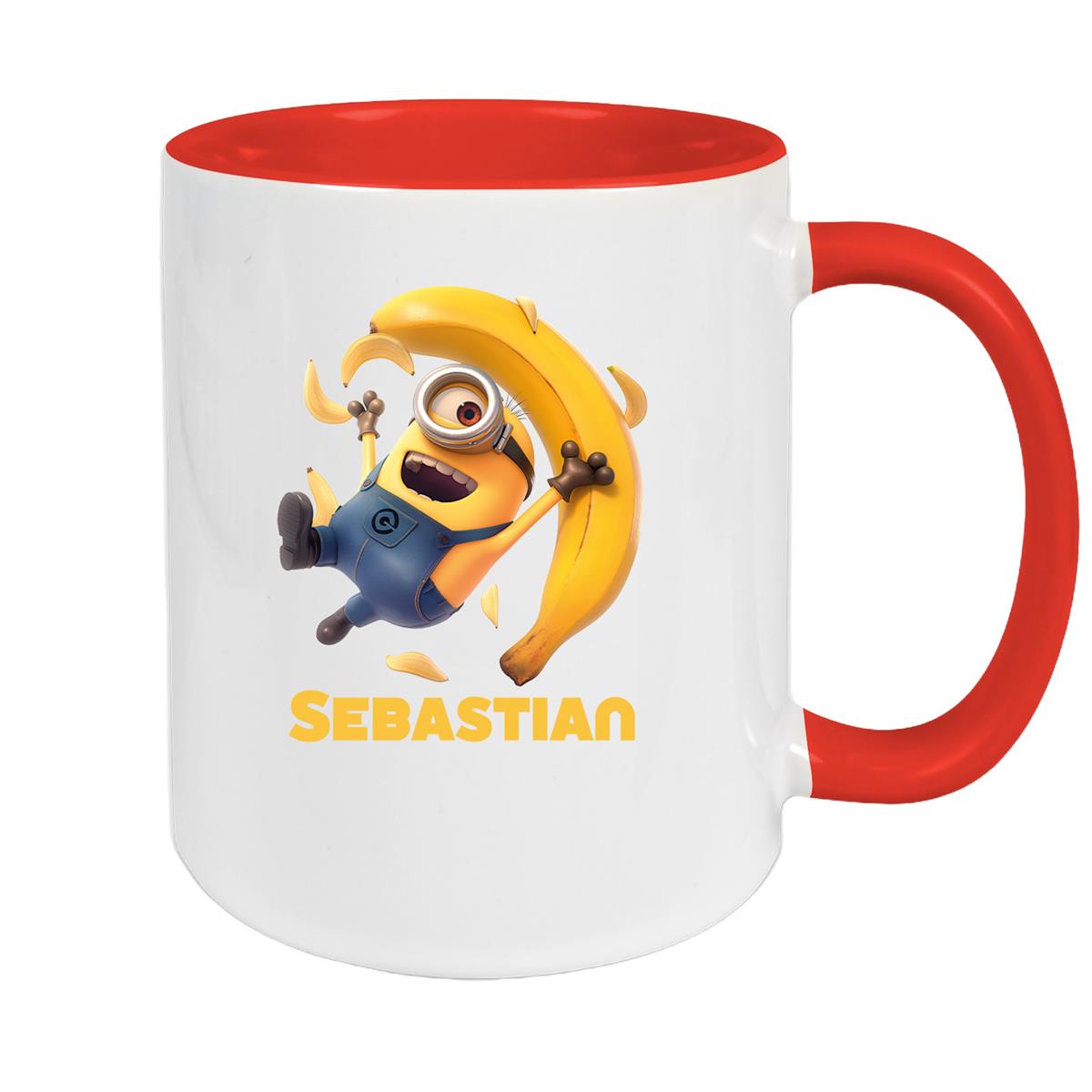 Tasse Minions Kinder Minion 2 Banana Wunschname Keramik Kinderbecher personalisiert versch. Farben