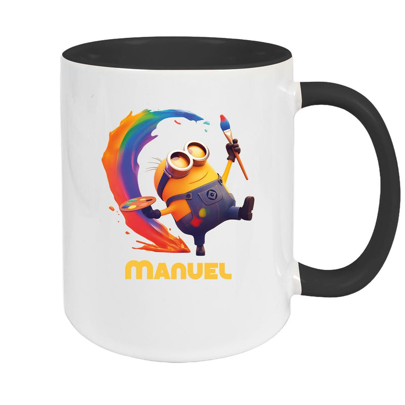 Tasse Minions Kinder Minion 4 Maler Wunschname Keramik Kinderbecher personalisiert versch. Farben